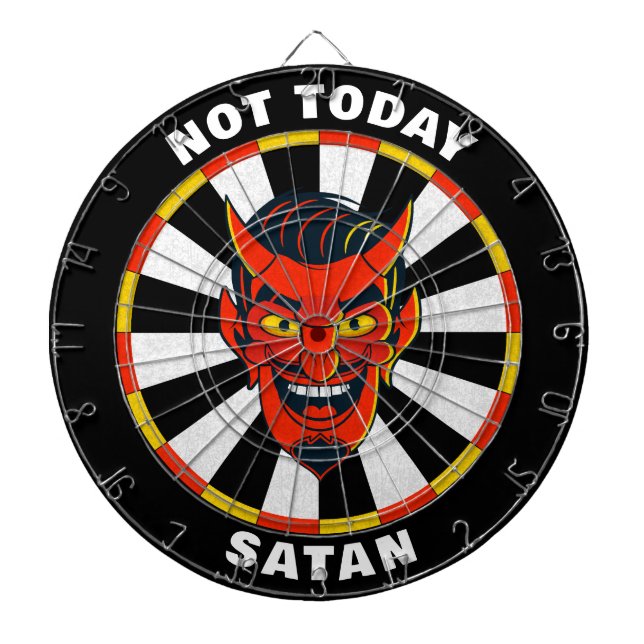 Diana Funny No Hoy Satan Dartboard (Frente)