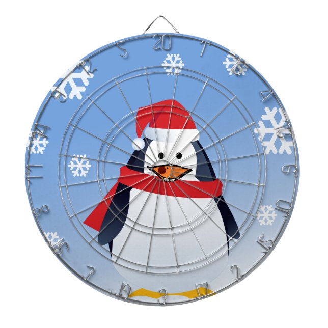 Diana Funny Pingüino Navidades Santa Claus Snowflakes (Frente)