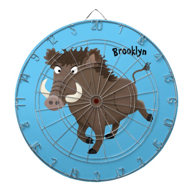 Diana Funny wild boar razorback cartoon illustration (Frente)