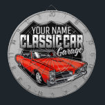 Diana Garaje de coche clásico convertible personalizado<br><div class="desc">Diseño personalizado de garaje para coches de músculo rojo clásico de 1966 - con una cabra convertible brillante roja brillante - Personalizar con su nombre y texto Personalizado!</div>