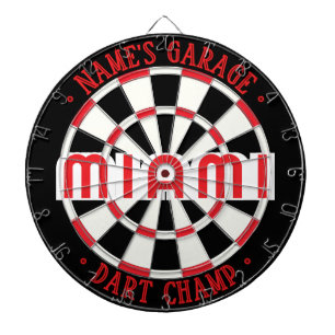 Diana Garaje Personalizado MIAMI Simple Moderno Negro Bl
