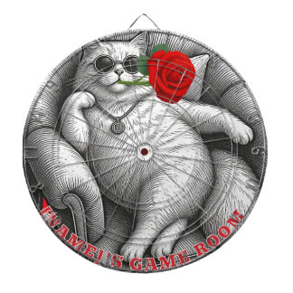 Diana Gato Gordito Genial con Arte de Boceto Vintage de