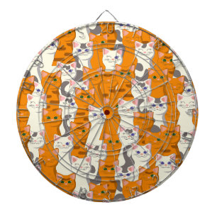 Diana Gatos blancos y jengibre patrón ojos verdes ojos a