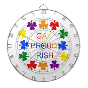Diana Gay Proud Irlandés LGBT Rainbow Shamrock