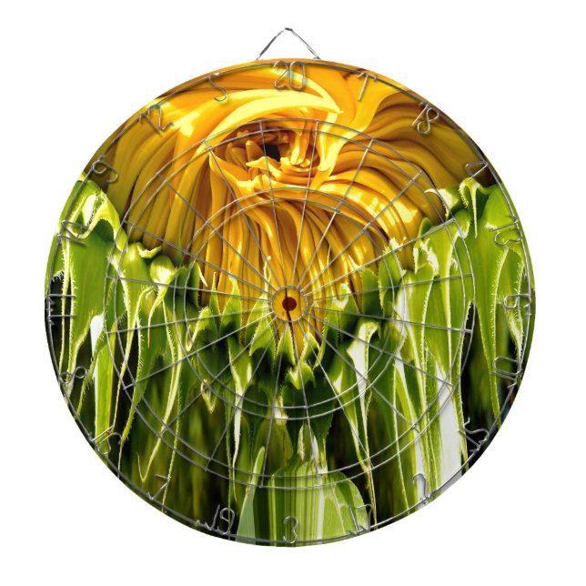 Diana Girasol funky abstracto retro, geometría asustada  (Frente)