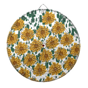 Diana Girasoles abstractos de mosaico patrón terrazzo