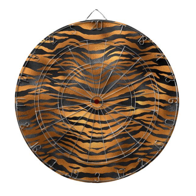 Diana Glamorous Black Brown Tiger Stripes Animal Print (Frente)