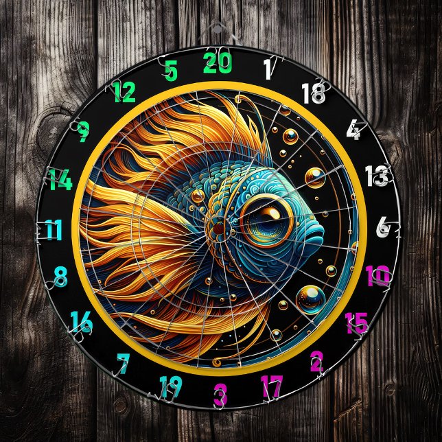 Diana Golden Glow Betta Dartboard Art (Subido por el creador)