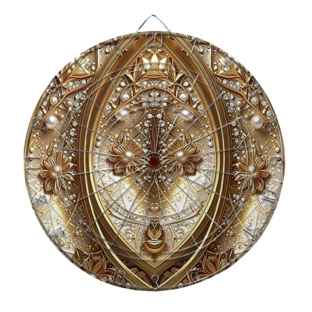 Diana Golden Ornate Dartboard (Frente)