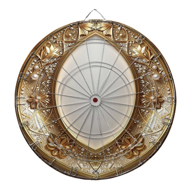 Diana Golden Ornate Dartboard (Frente)