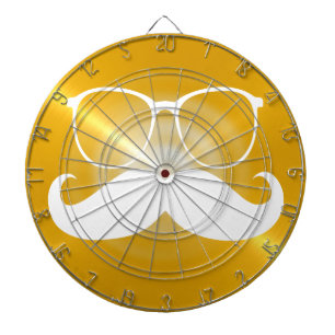 Diana Gracioso bigote blanco sobre fondo amarillo Metali