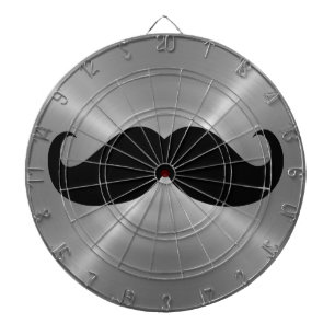 Diana Gracioso bigote negro sobre fondo gris Metalizado