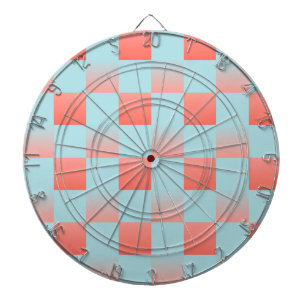 Diana Gradiente a cuadros con estilo polvo azul coral ro