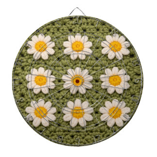 Diana Green Daisy Granny Square Crochet Pattern Floral
