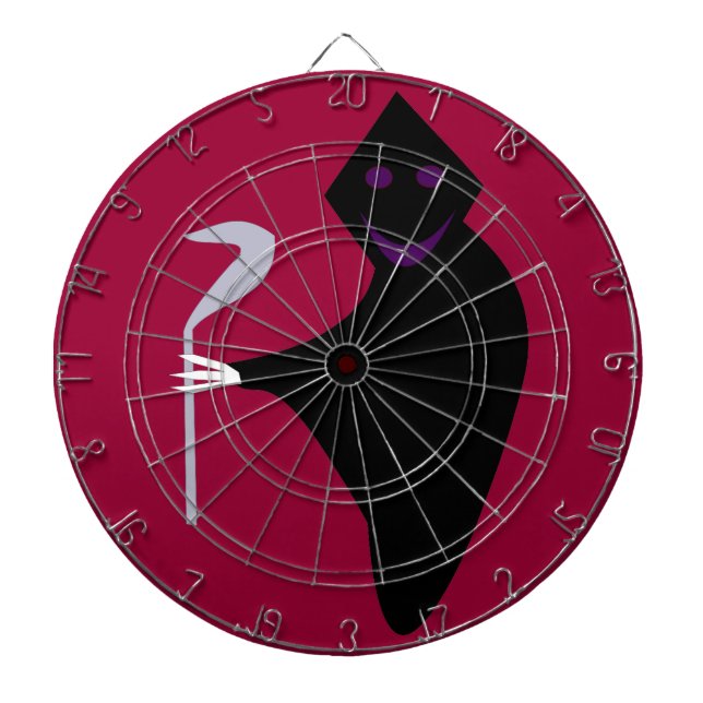 Diana Grim Reaper Halloween Dart Board (Frente)