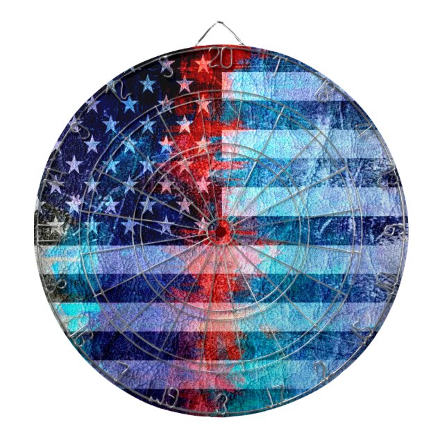 Diana Grunge de arte de la bandera estadounidense #6 (Frente)