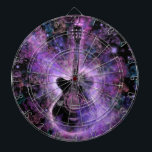 Diana Guitar Dart Board Purple - Sonido mágico<br><div class="desc">Diseño de pintura de guitarra MIGNED</div>