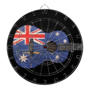 Diana Guitarra acústica de la bandera australiana