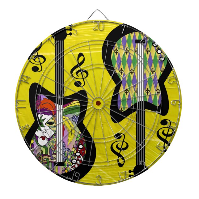 Diana Guitars coloridos del Mardi Gras (Frente)