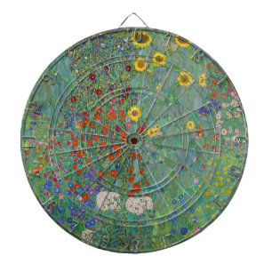 Diana Gustav Klimt - Jardín de campo con girasoles