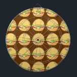 Diana Hamburguesas<br><div class="desc">Este divertido diseño presenta múltiples hamburguesas en un fondo marrón.</div>