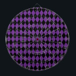 Diana Harlequin Grape y Black<br><div class="desc">El estilo clásico tradicional de los elegantes diamantes Harlequin en uva violeta contemporánea y negro</div>