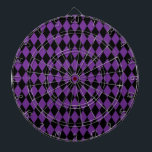 Diana Harlequin Grape y Black<br><div class="desc">El estilo clásico tradicional de los elegantes diamantes Harlequin en uva violeta contemporánea y negro</div>