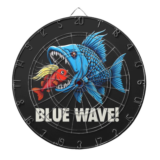 Diana Harris Walz Elección Olas azules Pescado demócrata (Frente)