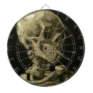 Diana Head of a skeleton with a burning cigarette