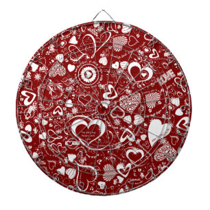Diana Heart Love Doodles DART BOARD