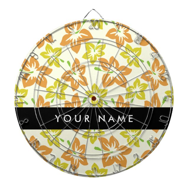 Diana Hibiscus amarillo, Naranja Hibiscus, su nombre (Frente)