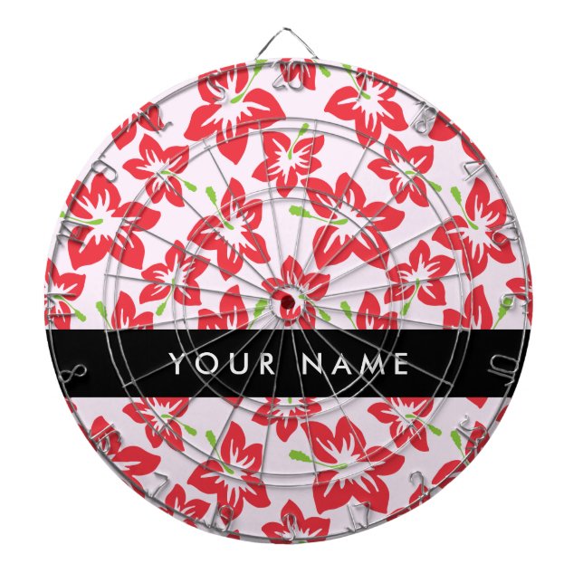 Diana Hibiscus Rojo, Flores Rojas, tu nombre (Frente)