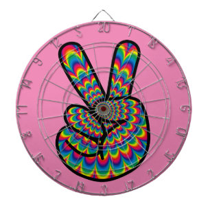 DIANA HIPPIE PEACE SIGN DART BOARD