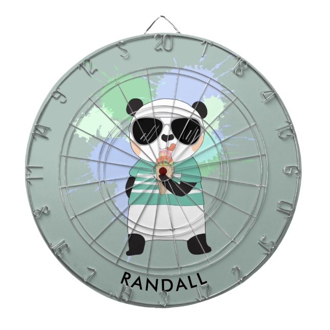 Diana Hipster Panda Bear con cualquier nombre (Frente)