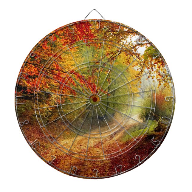 Diana Hojas y árboles otoñales que cubren carreteras suc (Frente)