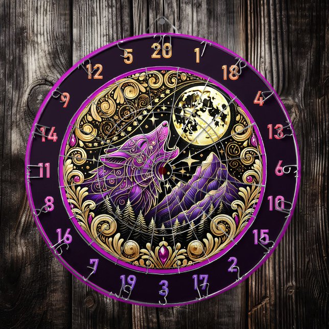 Diana Howling Wolf Beneath Golden Moonlight (Subido por el creador)