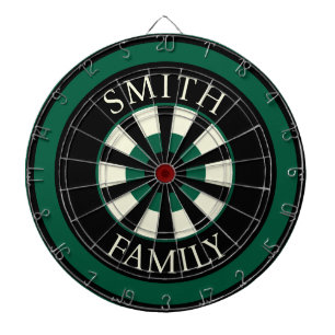 Diana Hunter Green Black Personalized Dart Board