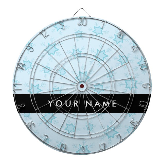 Diana Ice Blue Snowflakes, su nombre, Personalice (Frente)