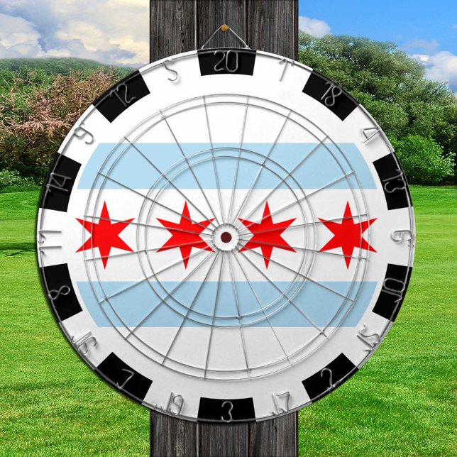 Diana Illinois Dartboard y City Chicago Flag/game board (Subido por el creador)