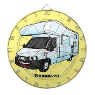 Diana Ilustración de dibujos animados de autocaravana fe