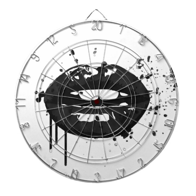 Diana Ilustracion de glamour de moda en blanco y negro (Frente)