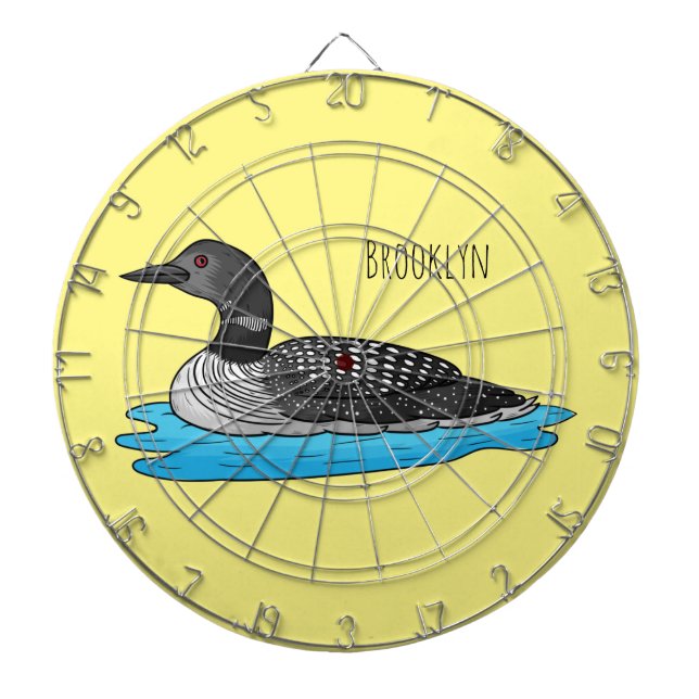 Diana Ilustracion de personalizado de aves de Loon (Frente)