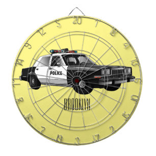 Diana Ilustracion de personalizado de coches de policía