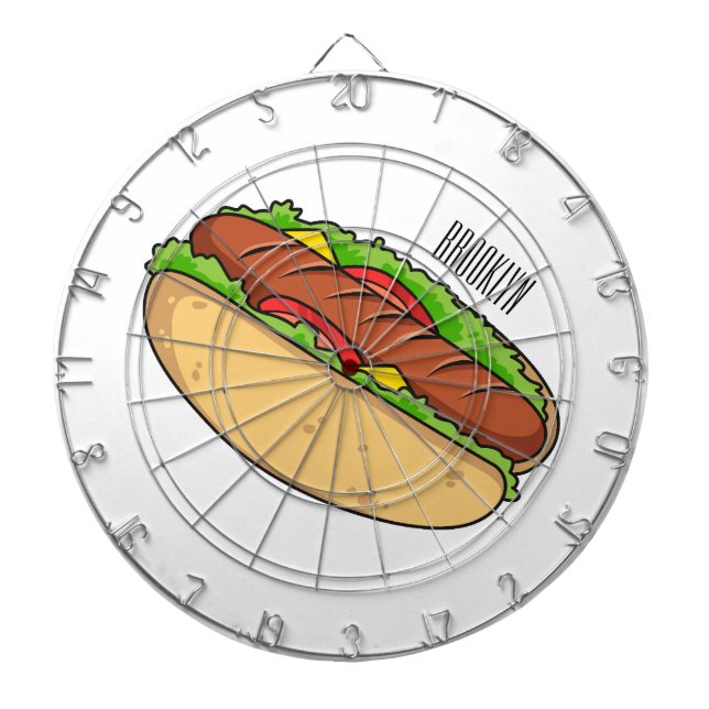 Diana Ilustracion de personalizado de hot dog (Frente)