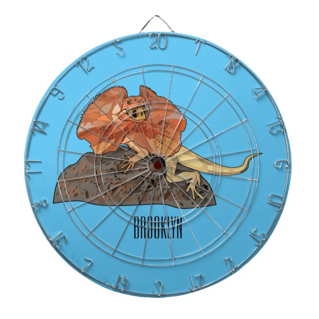 Diana Ilustracion de personalizado de lagarto de cuello  (Frente)