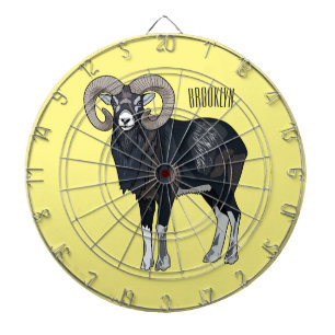Diana Ilustracion de personalizado de ovino Mouflon