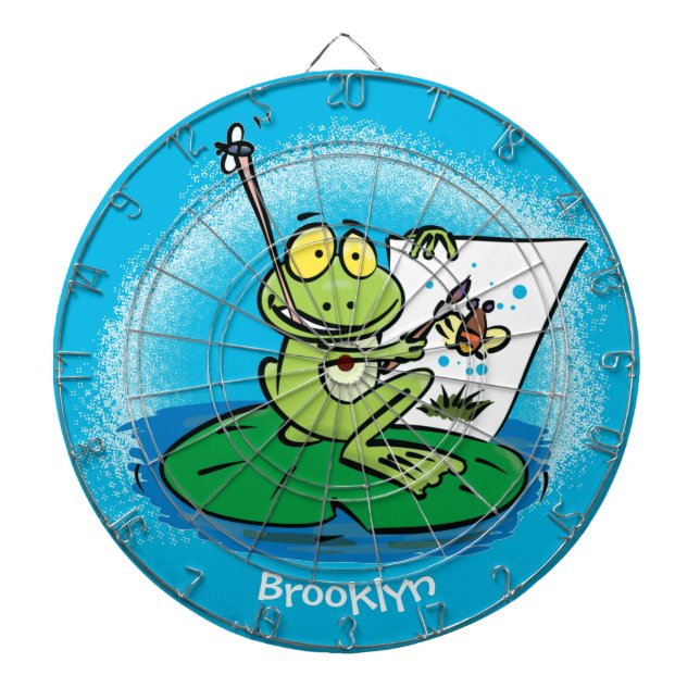 Diana Ilustracion de personalizado de rana verde lindo (Frente)