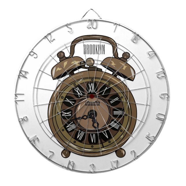 Diana Ilustracion de personalizado de reloj de alarma (Frente)