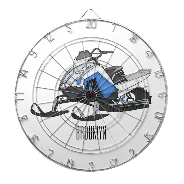 Diana Ilustracion de personalizado para motos de nieve (Frente)