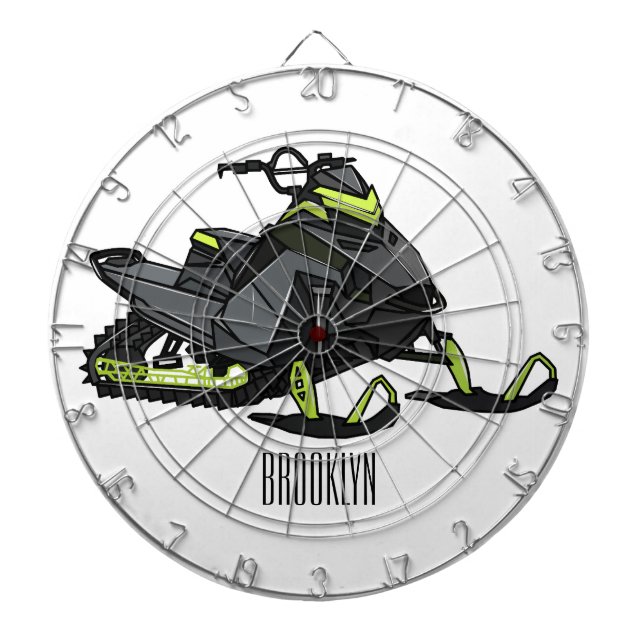 Diana Ilustracion de personalizado para motos de nieve (Frente)